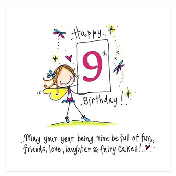 fresh happy birthday card sayings or happy 9th birthday b...