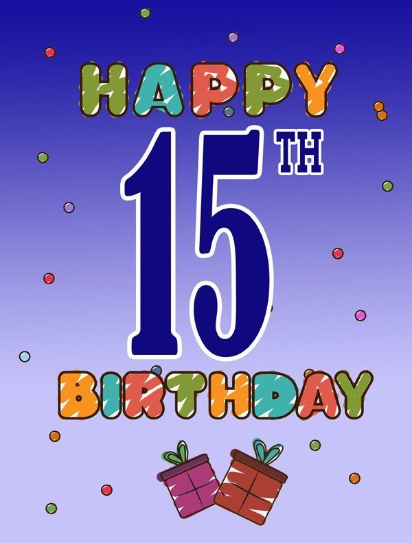 15th Birthday Cards Printable