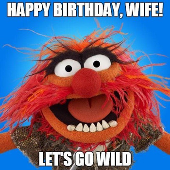 The funniest wishes to make your wife smile on her birthday
