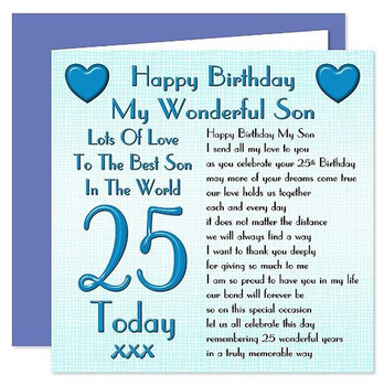 Happy Birthday My Wonderful Son 1
