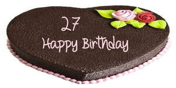 27th Birthday Cake Image