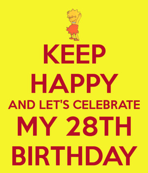 Lets Celebrate My 28th Birthday