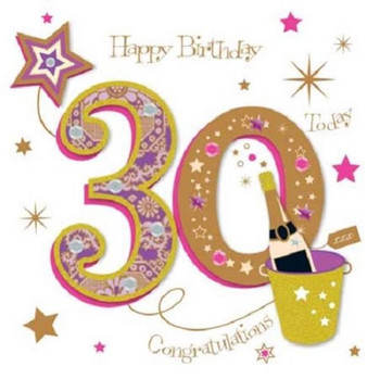 Happy 30th Birthday Cool 3D Text Animation GIF — Download on Funimada.com