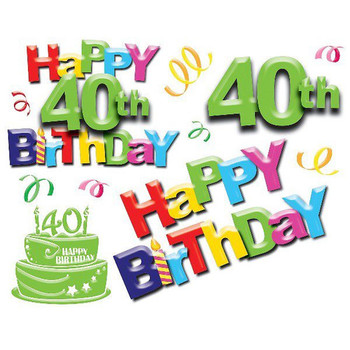 40th Birthday Cake Image