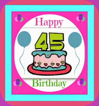45th Birthday Cake