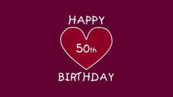 50th Birthday With Heart