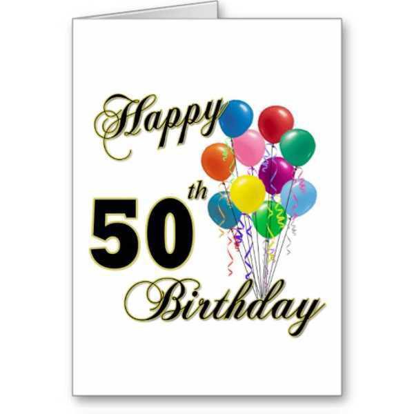 Happy 50th birthday images 💐 — Free happy bday pictures and photos ...