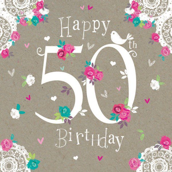Happy 50th birthday images 💐 — Free happy bday pictures and photos ...
