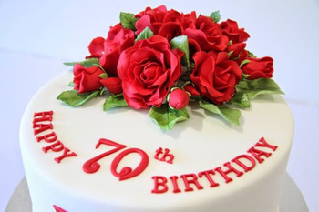 Happy 70th Birthday With Roses
