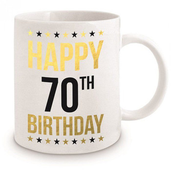 Happy 70th Birthday With Cup
