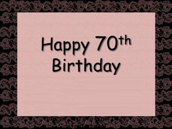 Image Of Happy 70th Birthday