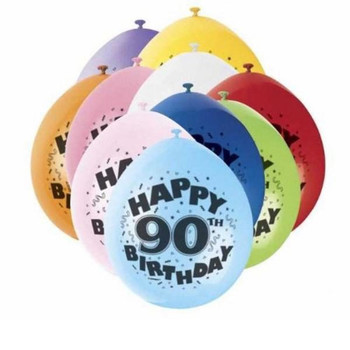 Happy 90th Birthday With Balloons