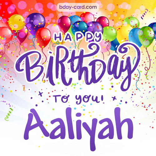 Beautiful Happy Birthday images for Aaliyah
