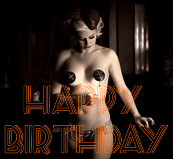 Free Happy birthday gif  with woman