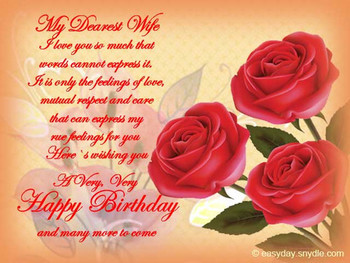 Happy birthday wishes for wife easyday