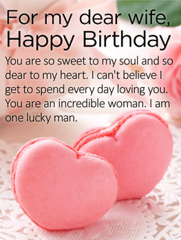 For my dear wife happy birthday card birthday amp greetin...