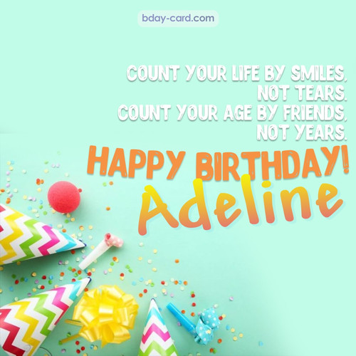 Birthday pictures for Adeline with claps
