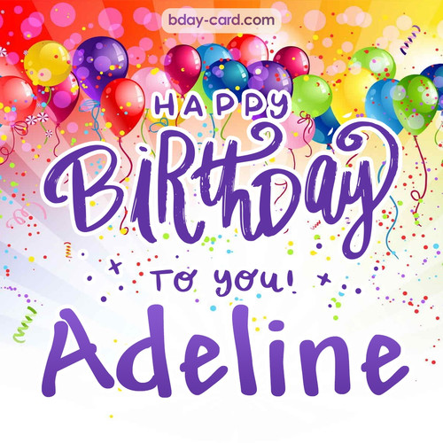 Beautiful Happy Birthday images for Adeline