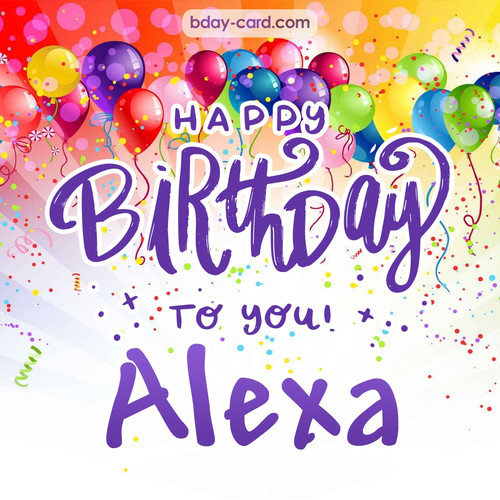 Beautiful Happy Birthday images for Alexa