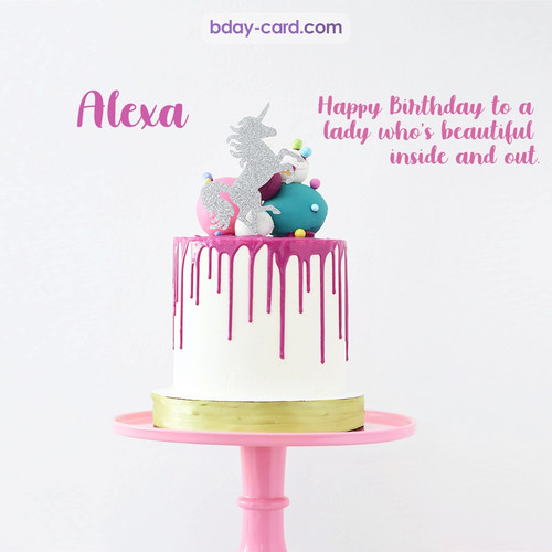 Bday pictures for Alexa with cakes