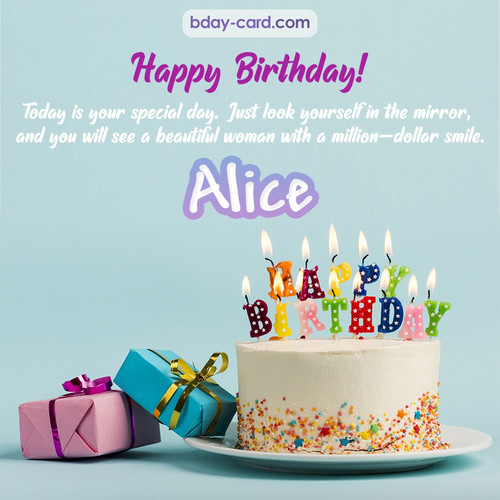 Birthday pictures for Alice with cakes