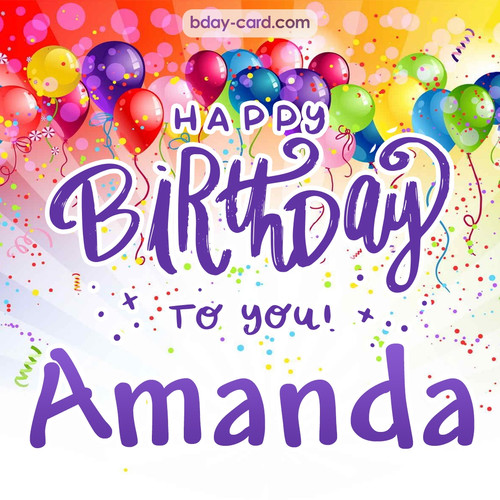 Beautiful Happy Birthday images for Amanda