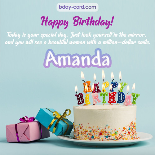 Birthday pictures for Amanda with cakes