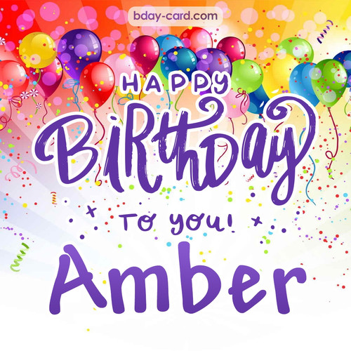 Beautiful Happy Birthday images for Amber