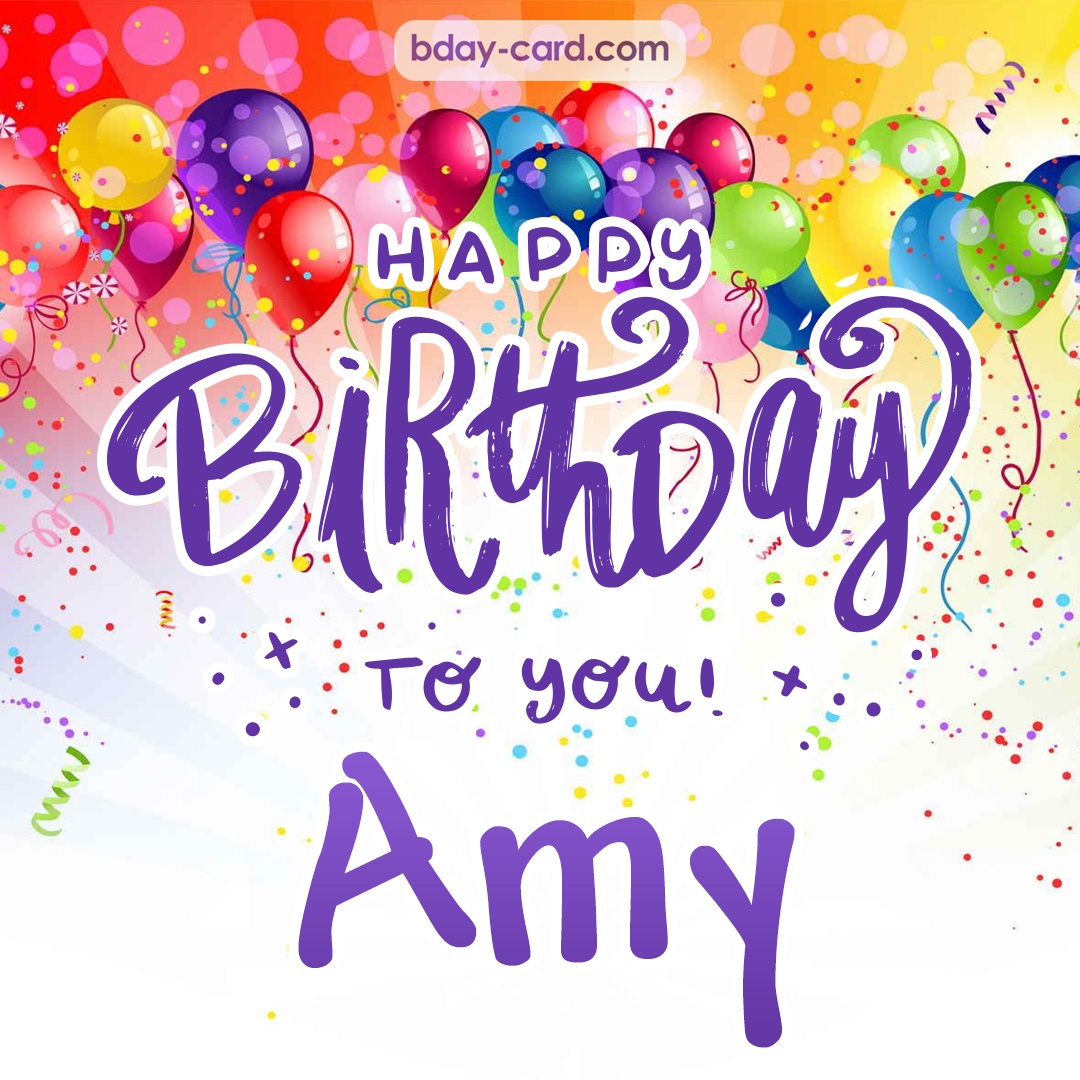 Beautiful Happy Birthday images for Amy