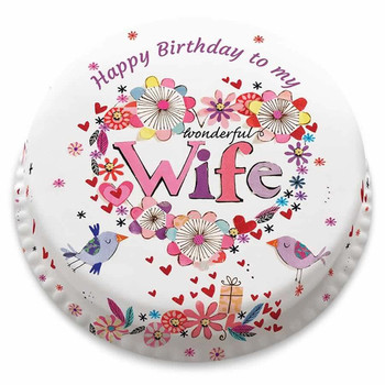 Happy birthday wife wishes cake images greeting cards quo...