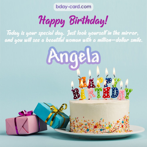 Birthday pictures for Angela with cakes