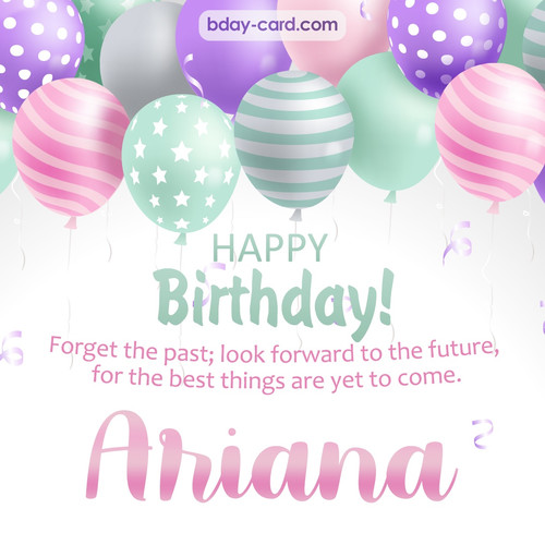Birthday pic for Ariana with balls