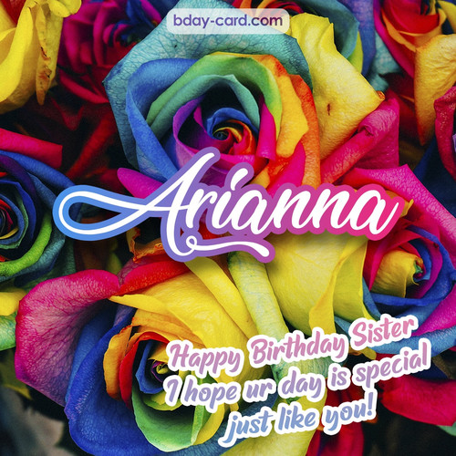 Happy Birthday pictures for sister Arianna