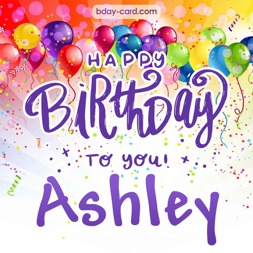 Beautiful Happy Birthday images for Ashley