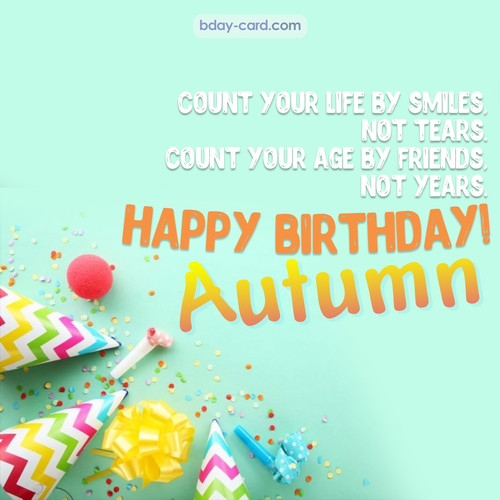 Birthday pictures for Autumn with claps