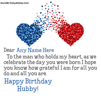 Best birthday wishes for husband with name amp photo