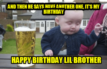 ✅ 25 Best memes about happy birthday brother pic happy