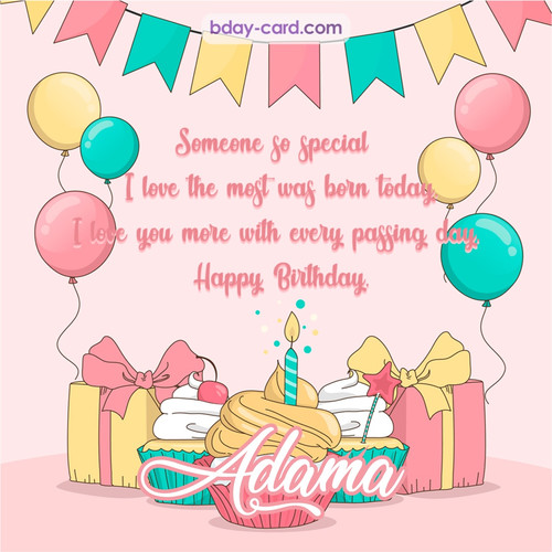 Greeting photos for Adama with Gifts