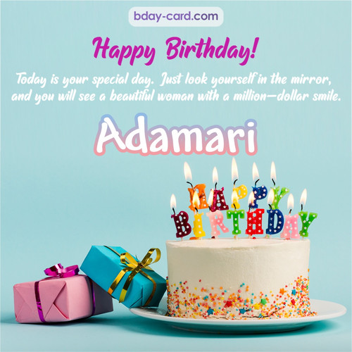 Birthday pictures for Adamari with cakes
