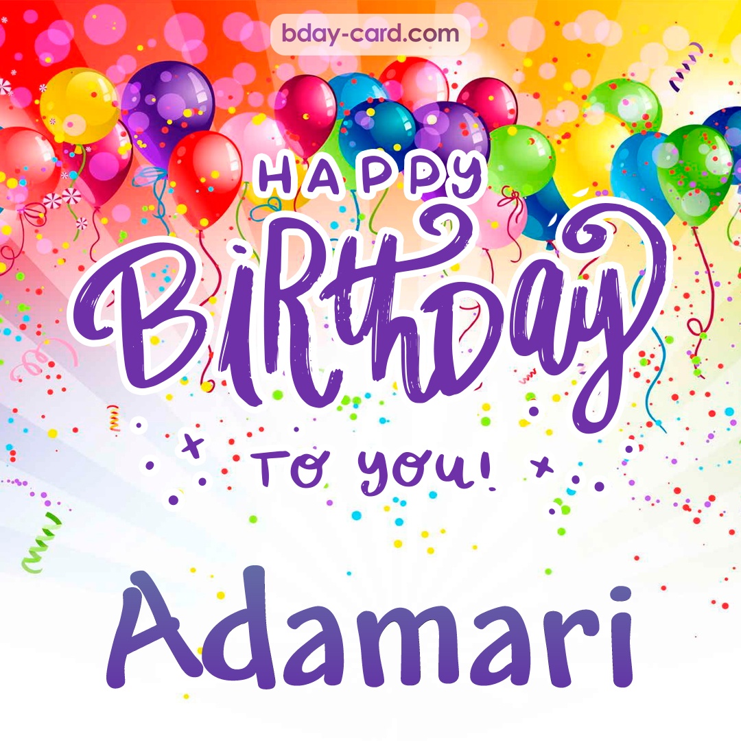 Beautiful Happy Birthday images for Adamari