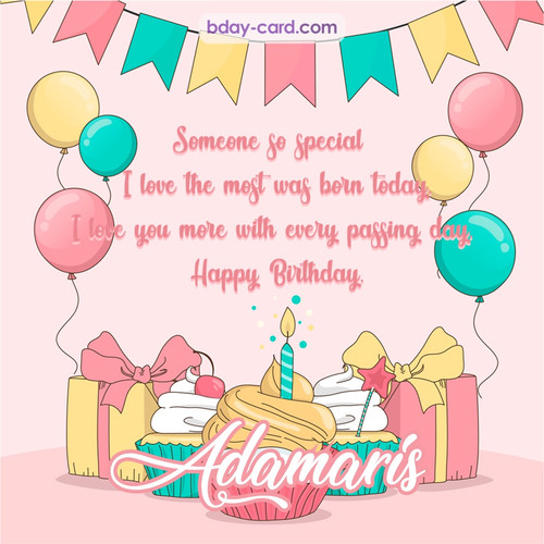 Greeting photos for Adamaris with Gifts