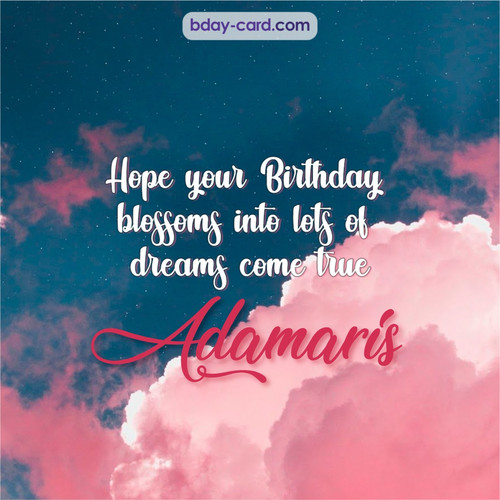 Birthday pictures for Adamaris with clouds