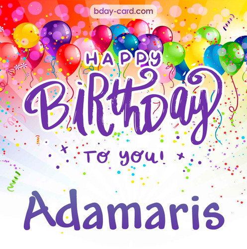Beautiful Happy Birthday images for Adamaris