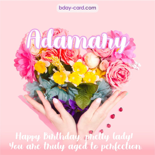Birthday pics for Adamary with Heart of flowers
