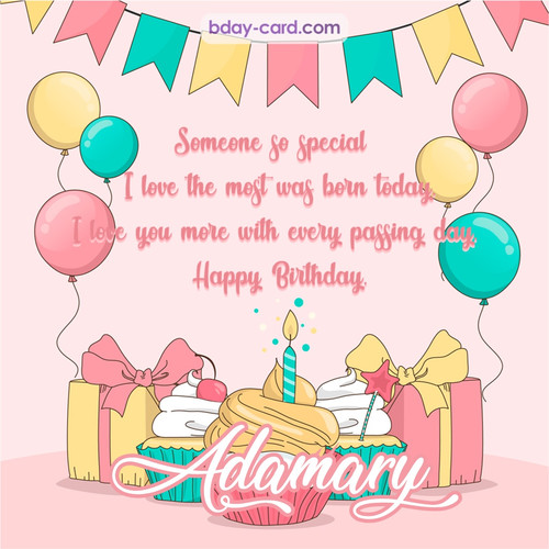 Greeting photos for Adamary with Gifts