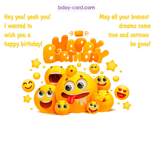 Happy Birthday images with Emoticons