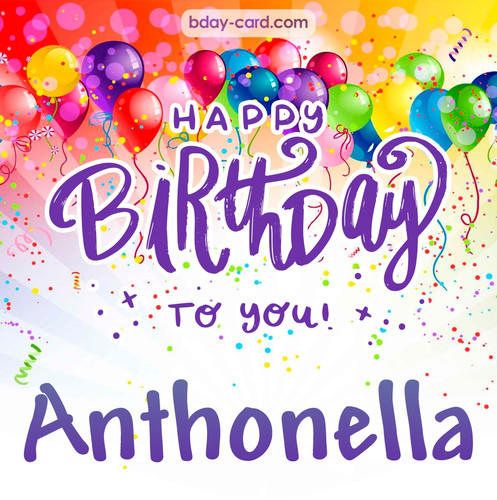 Beautiful Happy Birthday images for Anthonella
