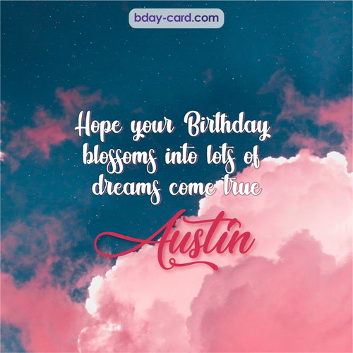 Birthday pictures for Austin with clouds