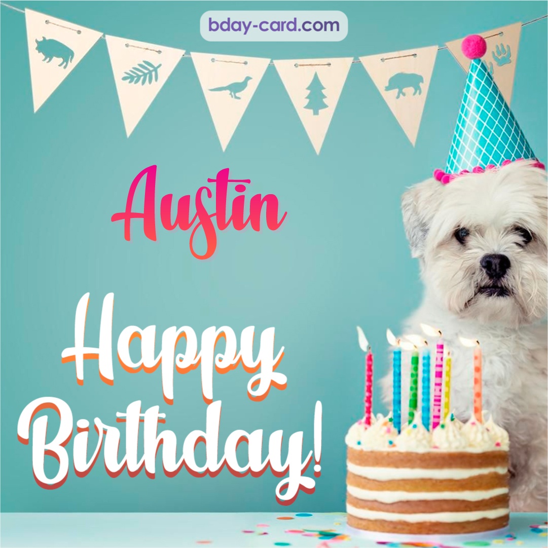 Happiest Birthday pictures for Austin with Dog