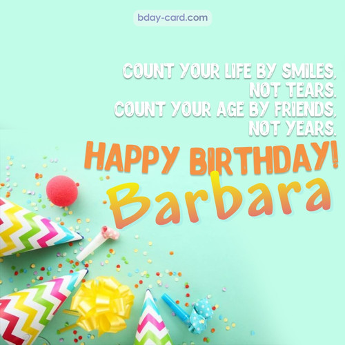 Birthday pictures for Barbara with claps